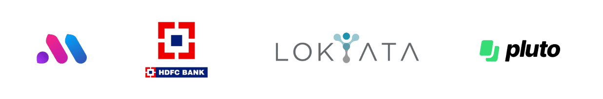Brand logos including HDFC Bank, Lokyata, and Pluto